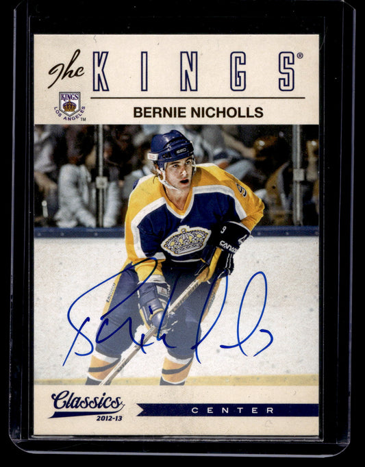 2012-13 Panini Classics Signatures - Autographs - Bernie Nicholls #74