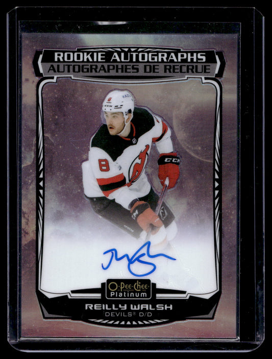 2023-24 Upper Deck O-Pee-Chee Platinum - 2022-23 Update Rookie Autographs - Cosmic - Reilly Walsh  #R-RW /65