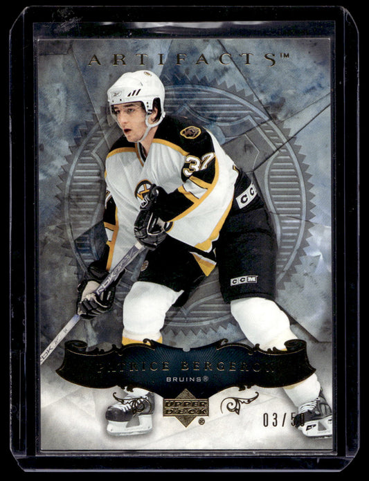 2006-07 Upper Deck Artifacts - Gold - Patrice Bergeron #92 /50