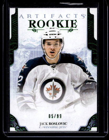 2017-18 Upper Deck Artifacts - Emerald - Rookies - Jack Roslovic #178 /99 RY