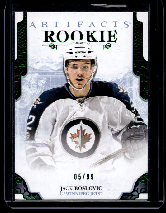 2017-18 Upper Deck Artifacts - Emerald - Rookies - Jack Roslovic #178 /99 RY