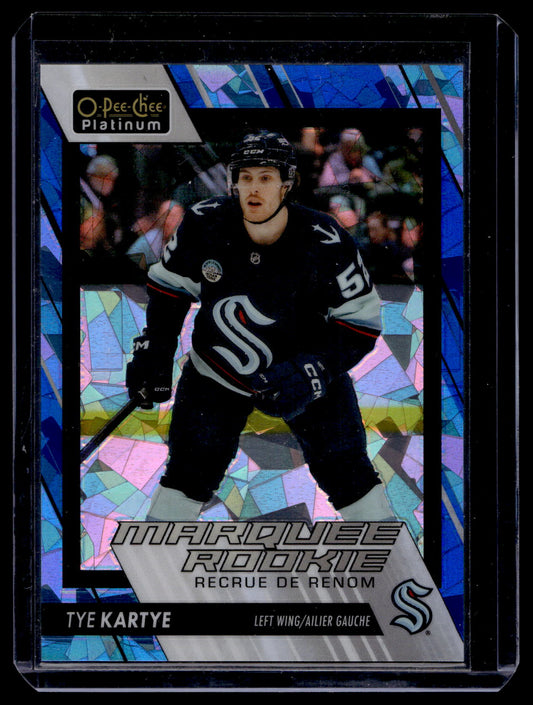 2023-24 Upper Deck O-Pee-Chee Platinum - Blue Fragment - Marquee Rookies - Tye Kartye #217 /125 RC