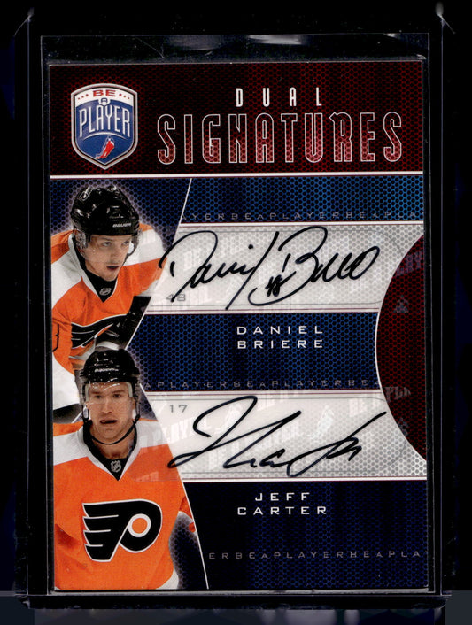 2009-10 Upper Deck Be a Player - Dual Signatures - Daniel Briere / Jeff Carter #S2-BC