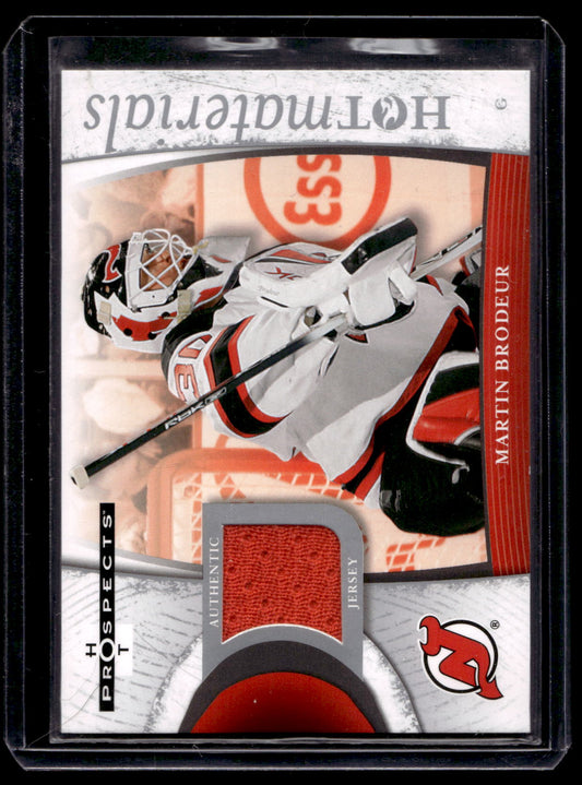 2007-08 Fleer Hot Prospects - Hot Materials - Martin Brodeur #HM-MB