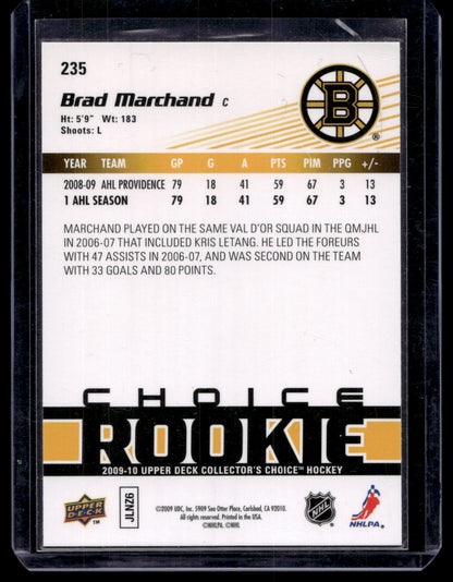 2009-10 Upper Deck Collector's Choice - Brad Marchand #235 RC