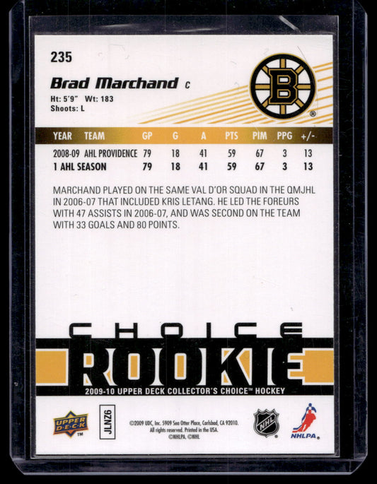 2009-10 Upper Deck Collector's Choice - Brad Marchand #235 RC