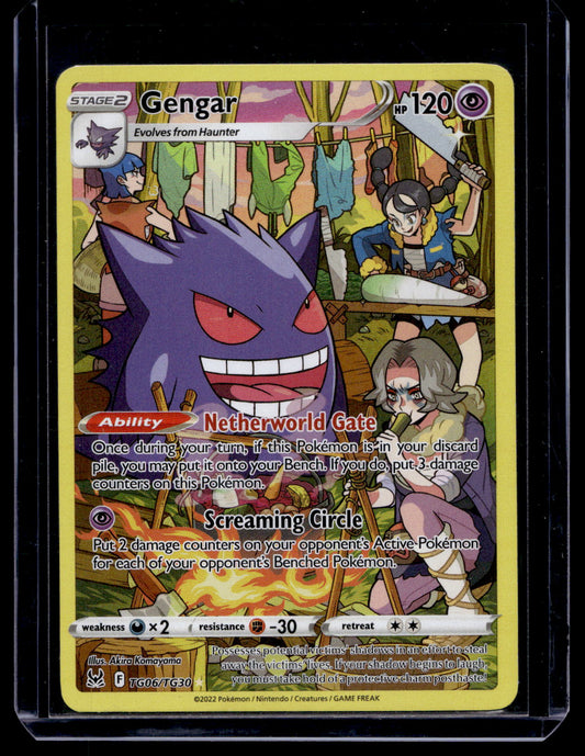 2022 Pokemon Sword & Shield - Lost Origin - Trainer Gallery Full Art - Gengar #TG06