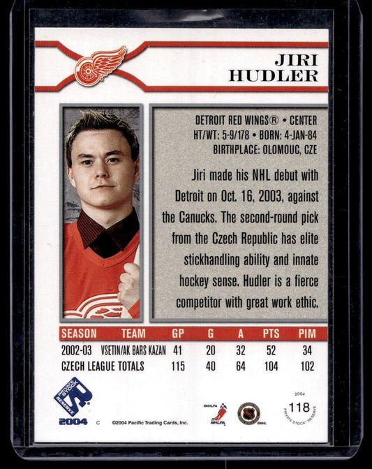 2003-04 Pacific Private Stock Reserve - Jiri Hudler  #118 /99 RC