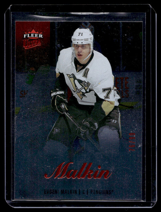 2013-14 Fleer Showcase - Ultra - Red Medallion - Evgeni Malkin  #20 /99