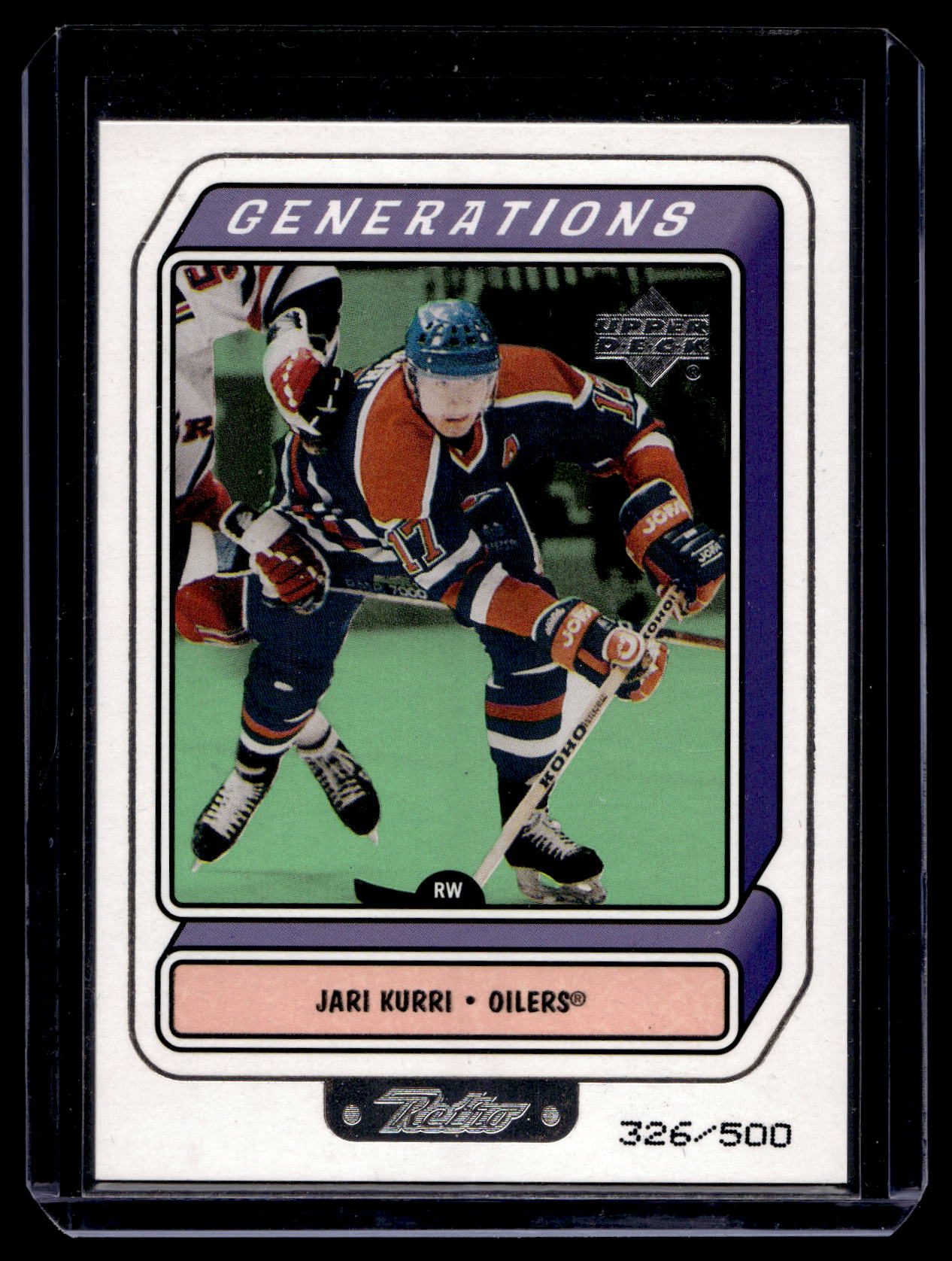 1999-00 Upper Deck Retro - Generations - Level 2 - Jari Kurri #G8A /500