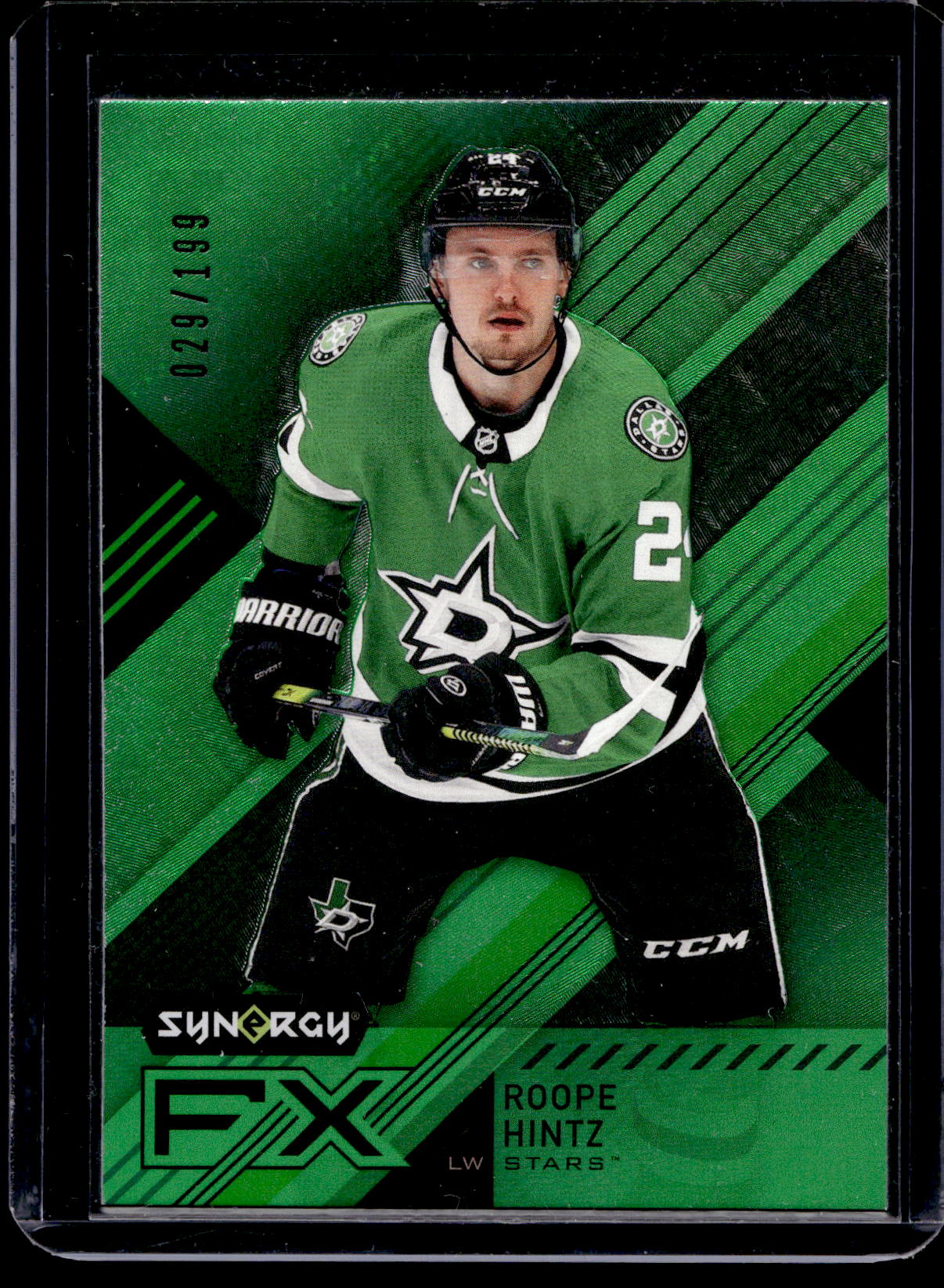 2021-22 Upper Deck Synergy - Synergy FX - Green - Roope Hintz #FX-RH /199