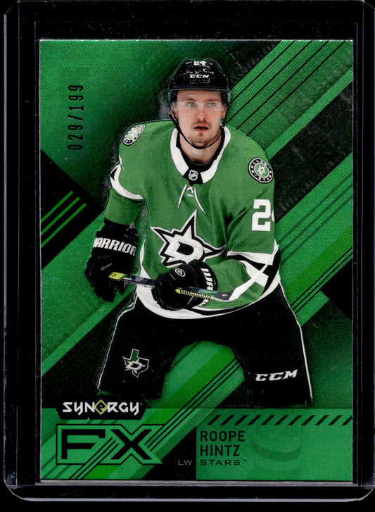 2021-22 Upper Deck Synergy - Synergy FX - Green - Roope Hintz #FX-RH /199