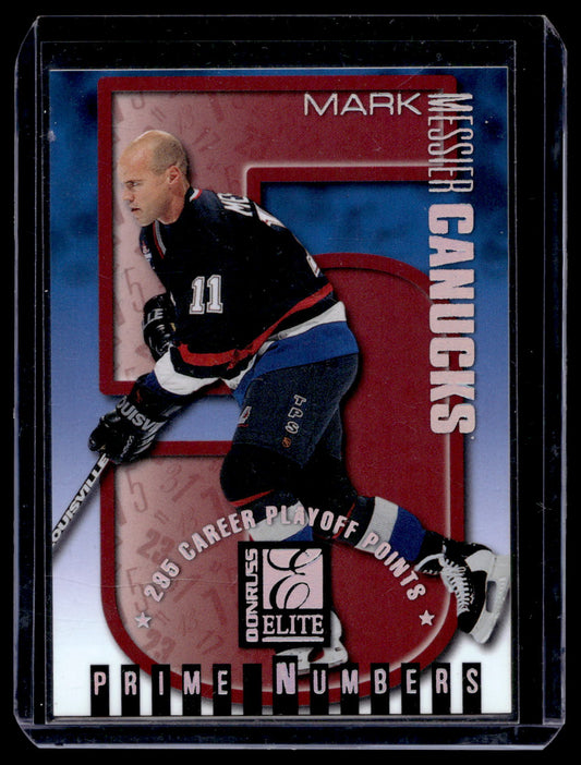 1997-98 Donruss Elite - Prime Numbers - Mark Messier #3c /295