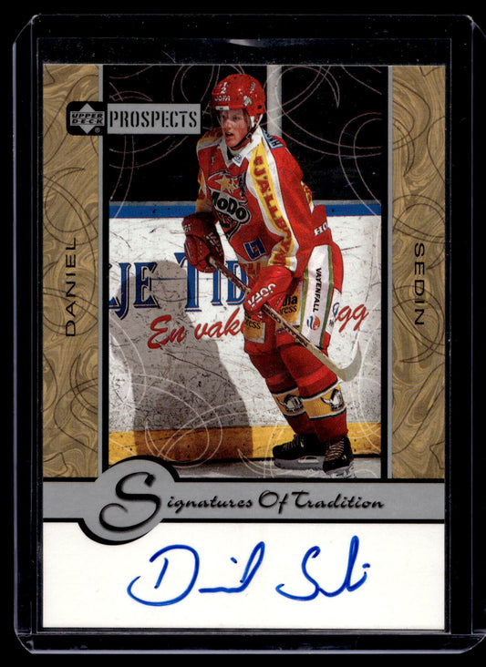 1999-00 Upper Deck Prospects - Signatures of Tradition - Daniel Sedin #DS
