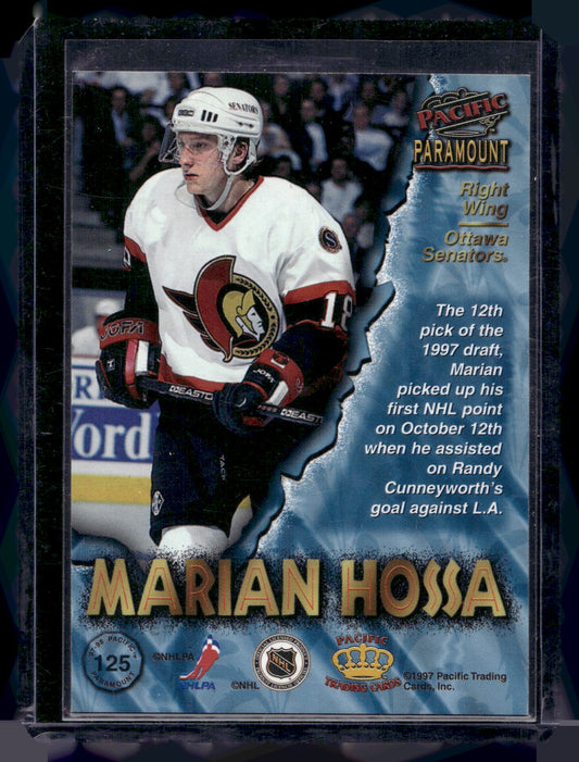 1997-98 Pacific Paramount  - Emerald - Marian Hossa #125 RC