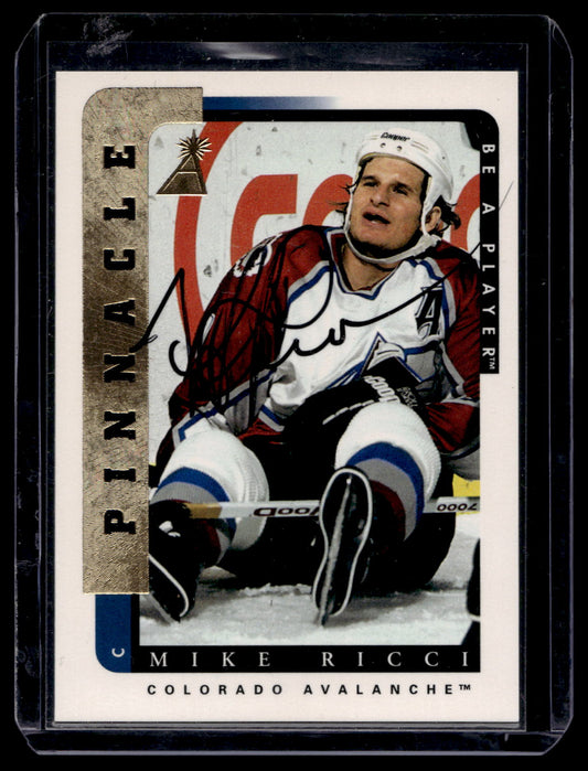 1996-97 Pinnacle Be A Player - Autographs - Mike Ricci #116