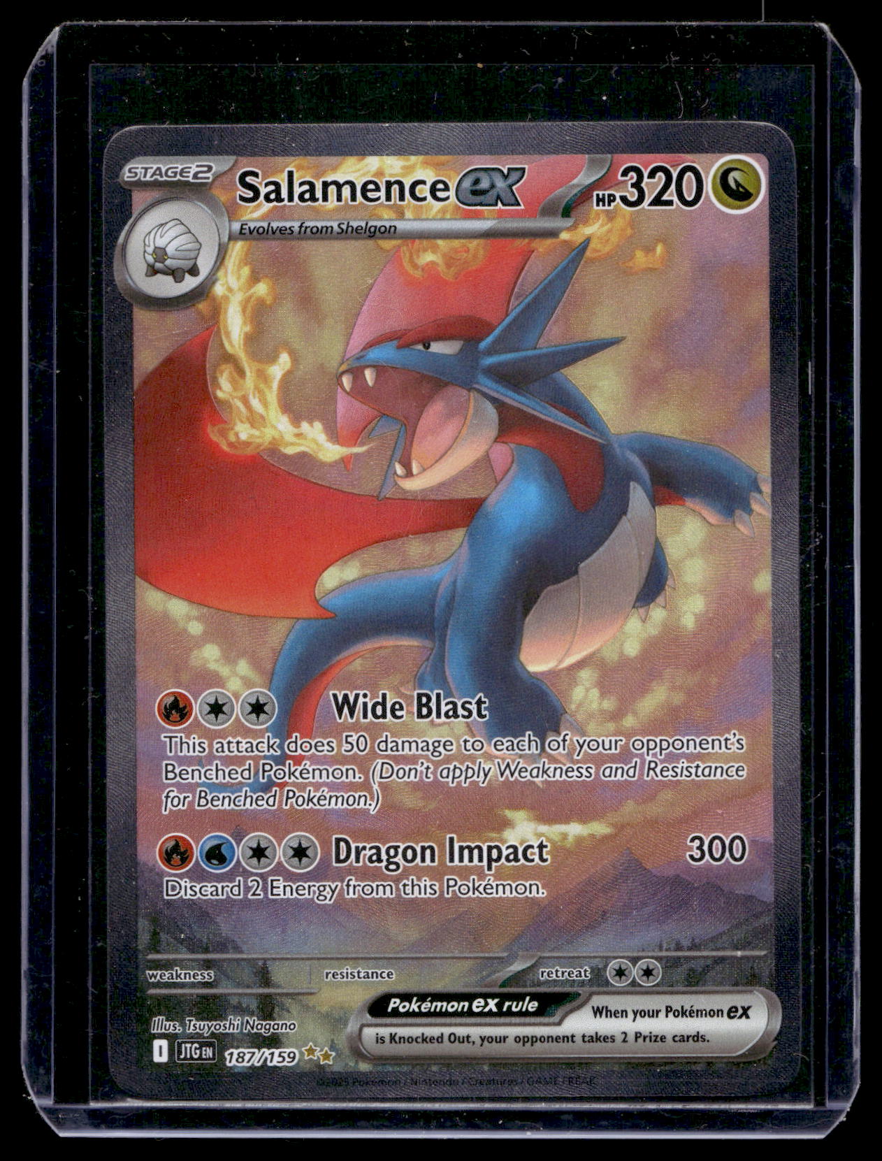 2025 Pokemon - Scarlet & Violet Journey Together - Special Illustration Rare - Salamence #187