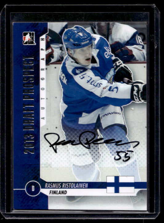 2013 In the Game Draft Prospects - Autographs - Silver - Rasmus Ristolainen #A-RR2 RY