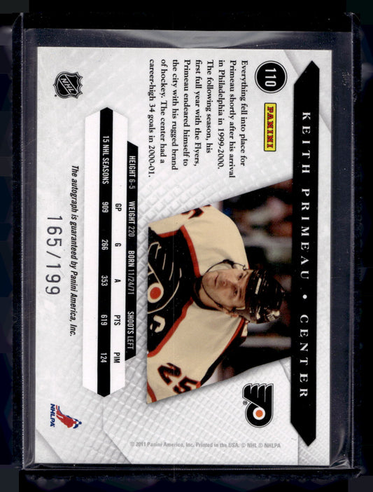 2010-11 Panini Luxury Suite - Retired Signatures - Keith Primeau #110 /199