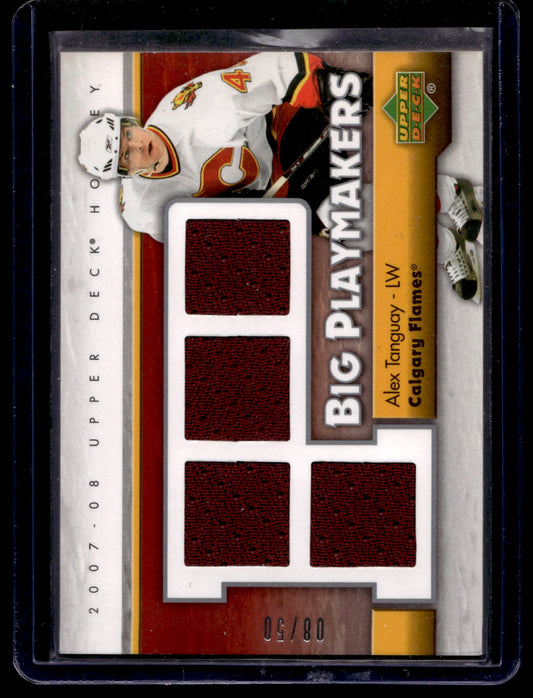 2007-08 Upper Deck - Big Playmakers Jersey - Alex Tanguay #BP-AT /50