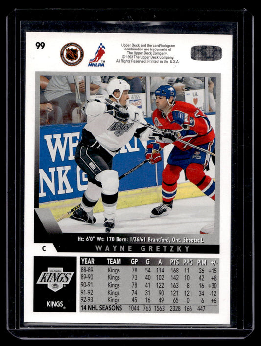 1993-94 Upper Deck - Silver All-Time Goal Scorer Stamp - Wayne Gretzky #99