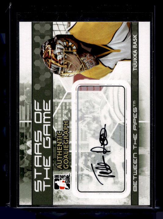 2009-10 In the Game Between the Pipes - GoalieGraphs - Tuukka Rask #A-TR