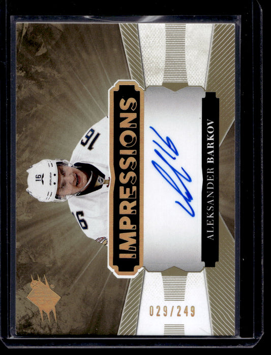 2017-18 Upper Deck SPx - Impressions Autographs - Tier 1 - Aleksander Barkov #IA-AB /249