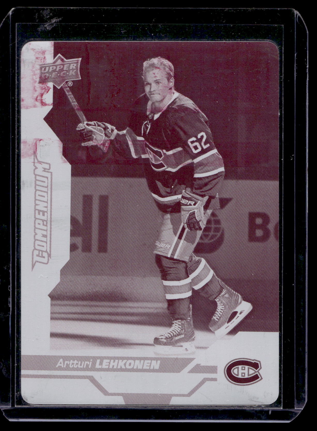 2018-19 Upper Deck Compendium - Printing Plate Magenta - Artturi Lehkonen #628 1of1