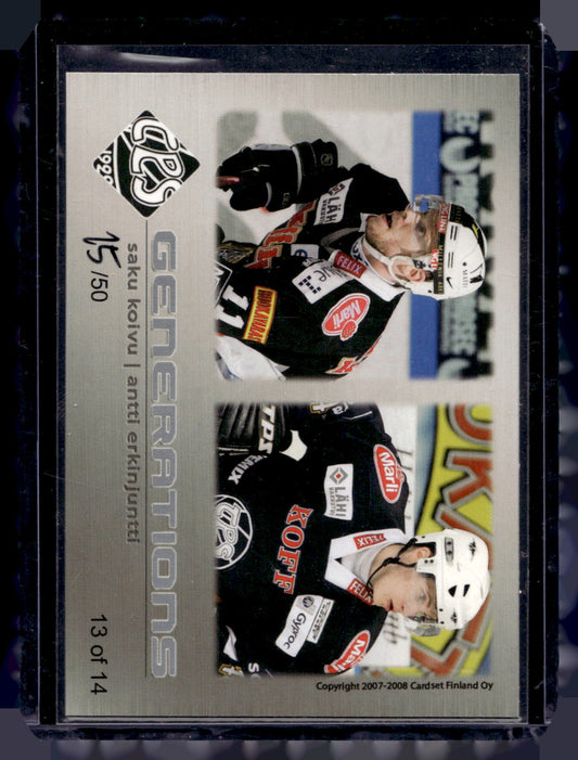 2007-08 Cardset - Generations - Saku Koivu / Antti Erkinjuntti #13 /50