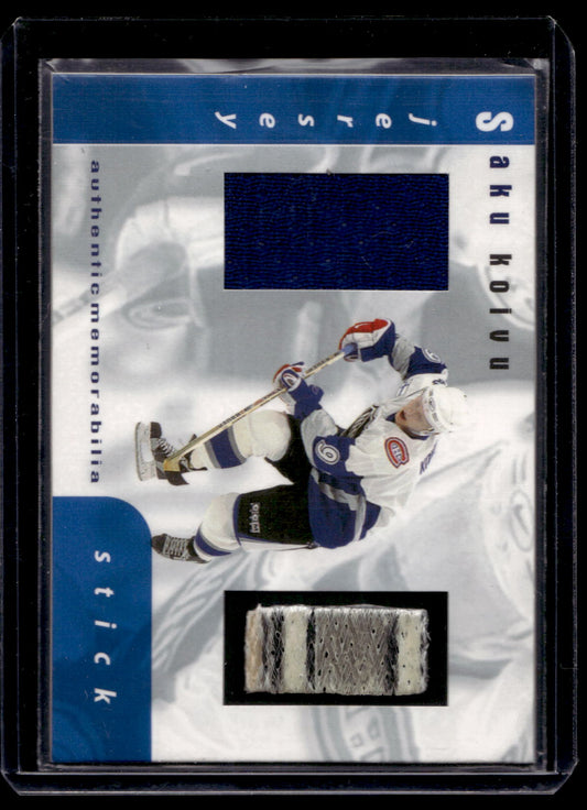 1999-00 In the Game Be A Player Memorabilia - Jersey and Stick - Saku Koivu #S-26