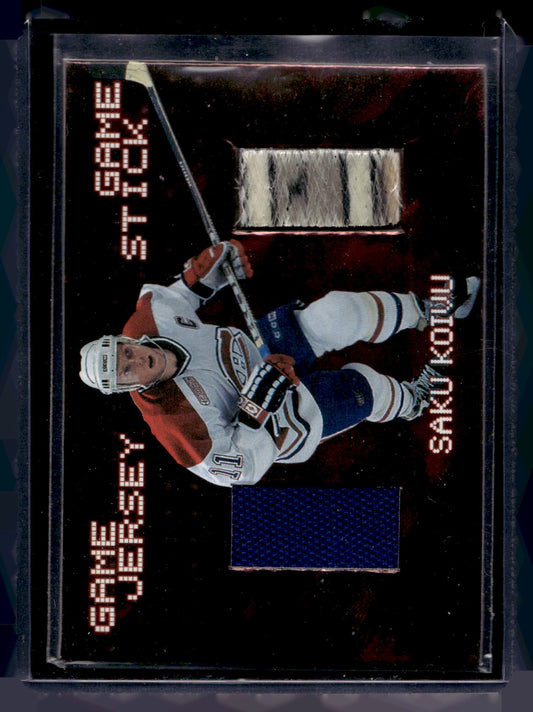 1999-00 In the Game Be A Player Millennium Signature Series - Game Jersey Game Stick - Saku Koivu #JS-04