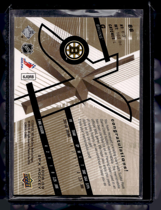2008-09 Upper Deck SPx - Spectrum - Tuukka Rask #86 /25