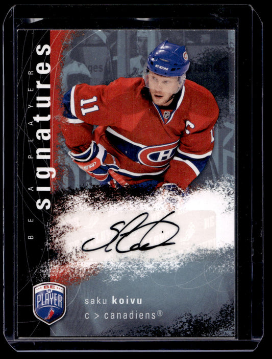 2007-08 Upper Deck Be a Player - Signatures - Saku Koivu  #S-KO