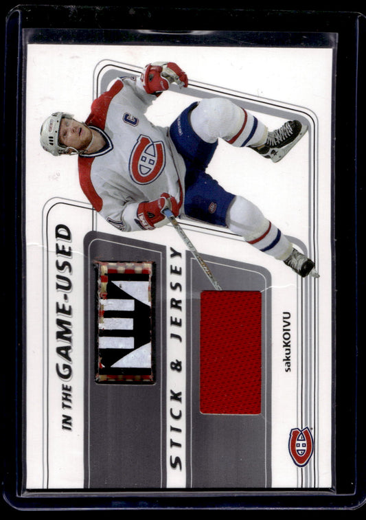2002-03 In the Game-Used - Stick & Jersey - Saku Koivu #SJ-49