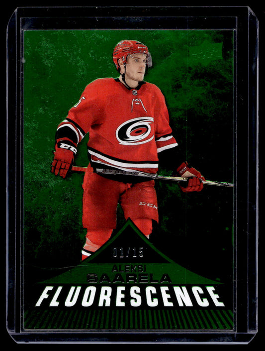 2019-20 Upper Deck - Fluorescence - Green -  Aleksi Saarela #F-45 /15 RY