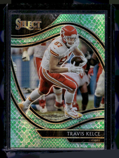 2020 Panini Select - Dragon Scale Prizm - Field Level - Travis Kelce #325 /67