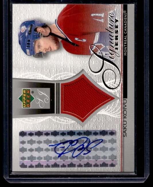 2003-04 Upper Deck - Signature Jersey - Saku Koivu #SJ-SK