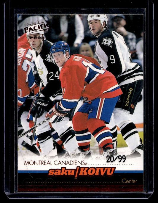 1999-00 Pacific - Copper - Saku Koivu #205 /99