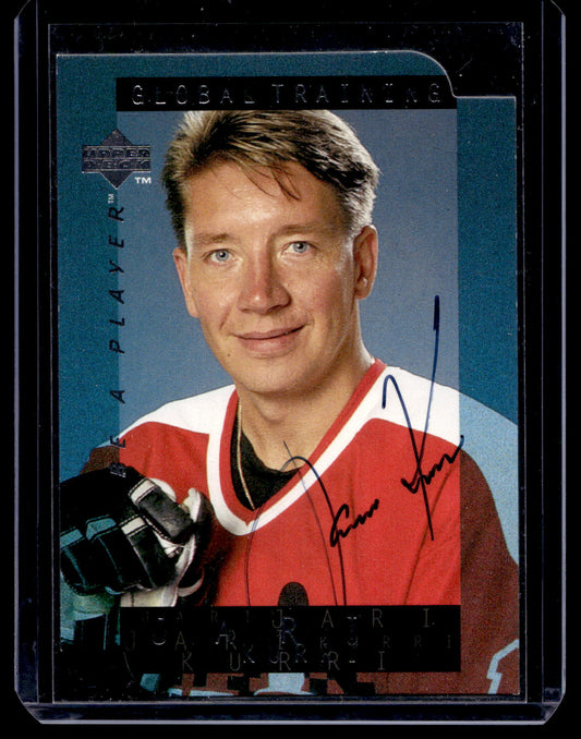 1995-96 Upper Deck Be a Player - Die-Cut Autographs - Jari Kurri #S201