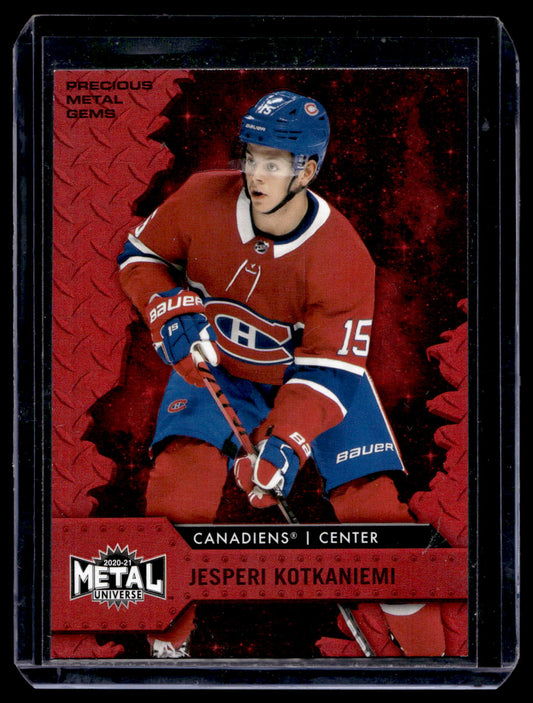 2020-21 Skybox Metal Universe - Precious Metal Gems Red - Jesperi Kotkaniemi #89 /90