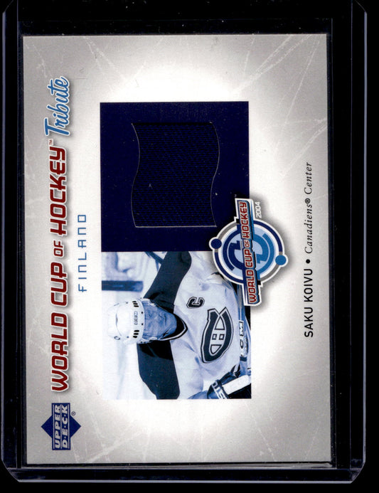 2004-05 Upper Deck - World Cup of Hockey Tribute - Saku Koivu #WC-SH