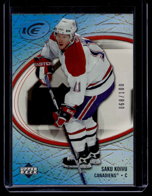 2005-06 Upper Deck Ice - Rainbow - Saku Koivu #50 /100