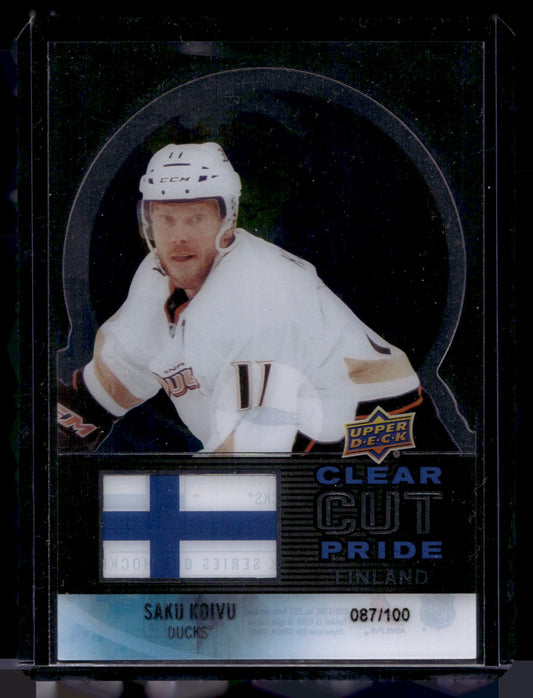 2012-13 Upper Deck - Clear Cut Pride Finland - Saku Koivu #FIN-4 /100