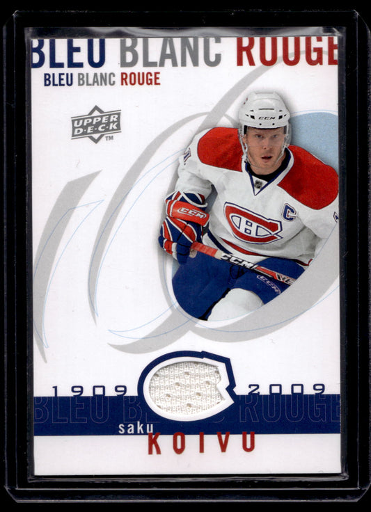 2008-09 Upper Deck Montreal Canadiens Centennial Set - Le Blue Blanc Rouge - Jerseys - Saku Koivu #LBBR-KV