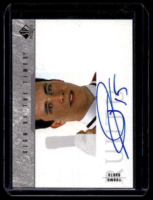 2003-04 Upper Deck SP Authentic - Sign of the Times - Tuomo Ruutu #SOT-TR RY