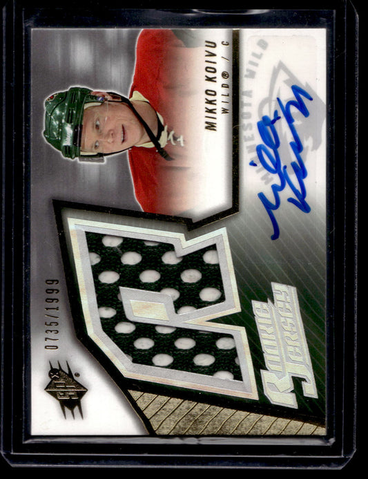 2005-06 Upper Deck SPx - Rookie Jersey - Mikko Koivu #232 /1999 RC