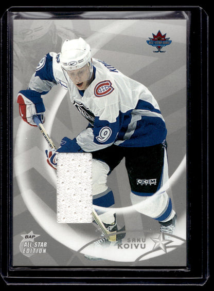 2002-03 In the Game Be A Player All-Star Edition - All-Star Game-Used Jerseys - Silver - Saku Koivu #AS-45