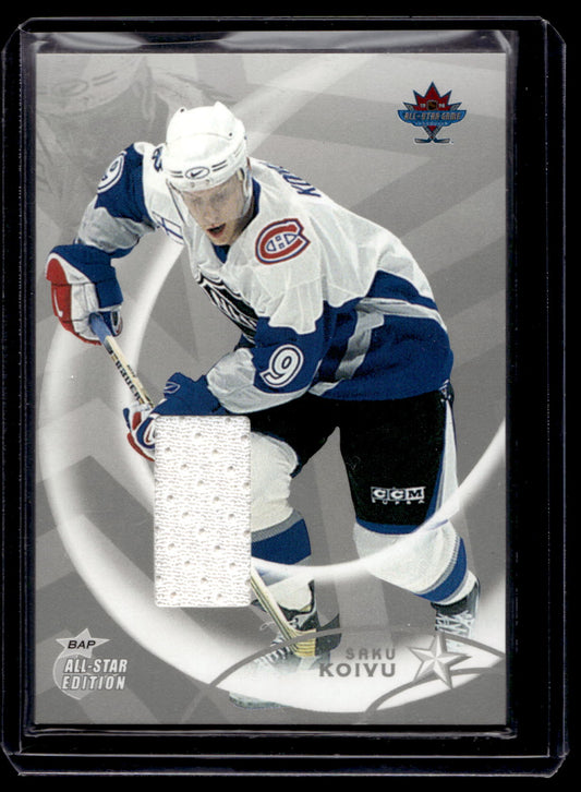 2002-03 In the Game Be A Player All-Star Edition - All-Star Game-Used Jerseys - Silver - Saku Koivu #AS-45