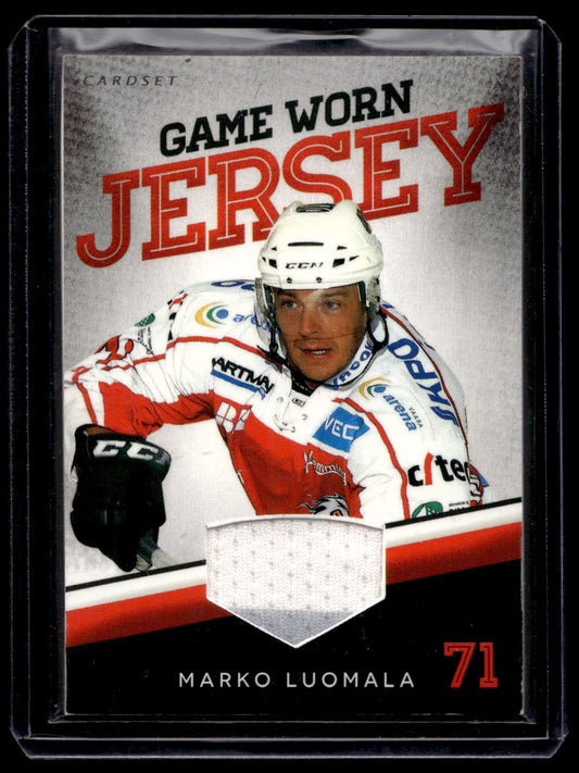 2014-15 Cardset - Game Worn Jersey - Marko Luomala /128