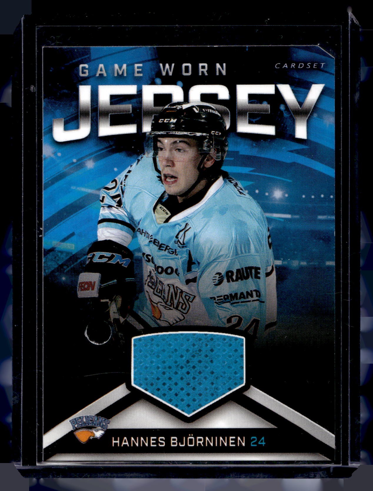 2018-19 Cardset - Game Worn Jersey - Hannes Björninen /128